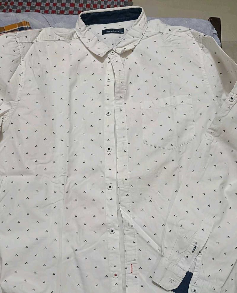 Highlander white shirt for man