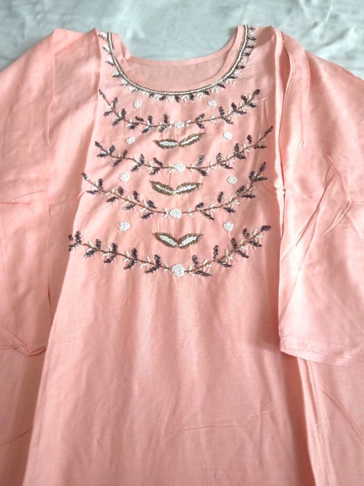 Peach Kurti