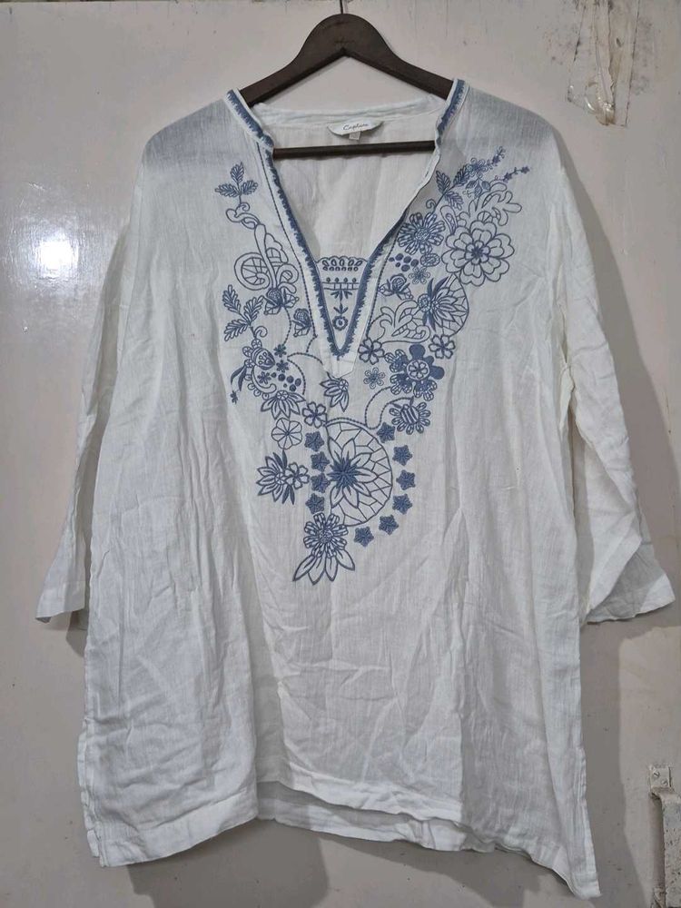 Embroidered Tunic Top