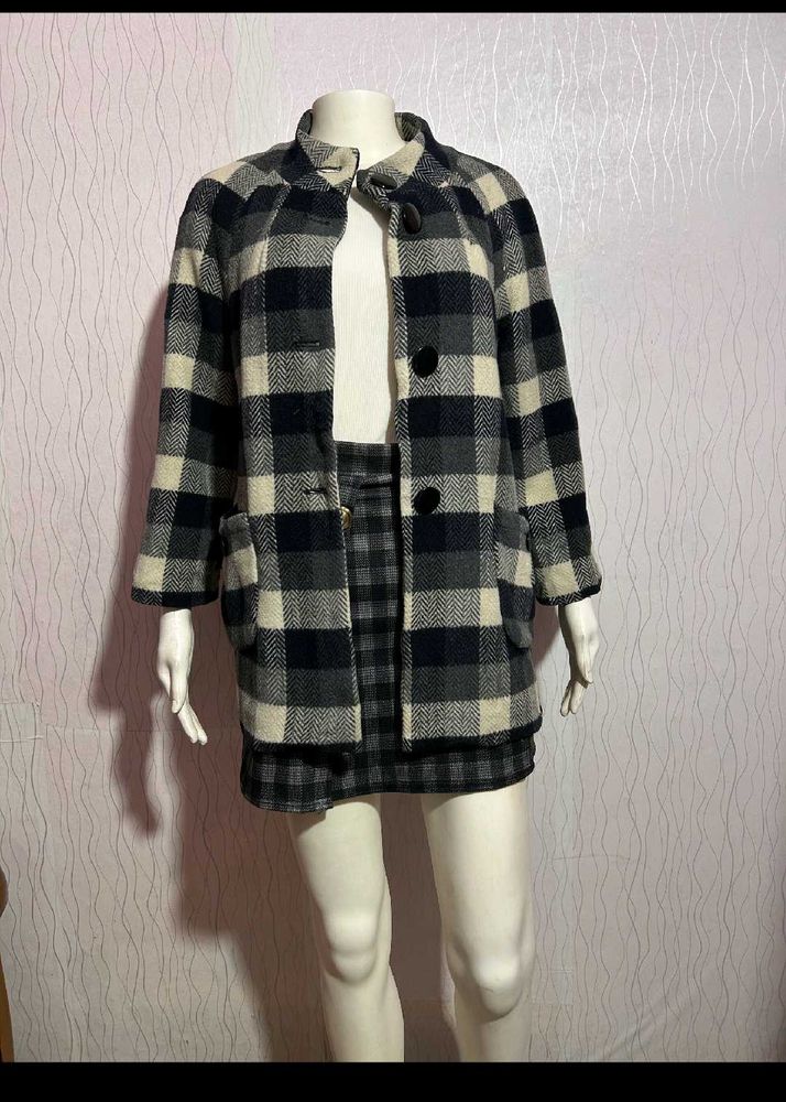 Vintage Plaid Coat