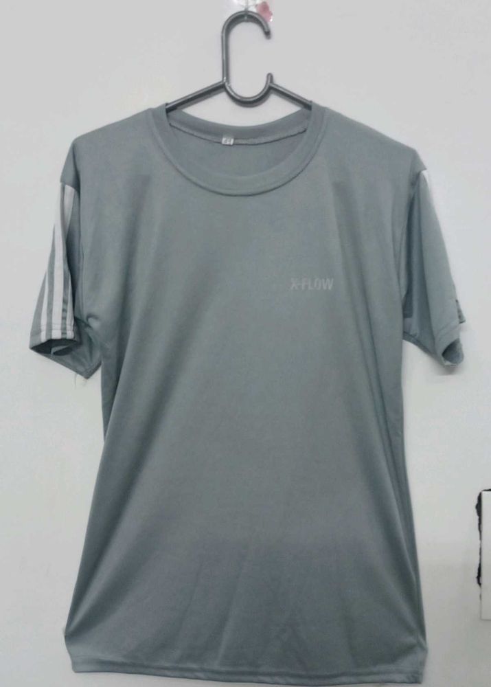 Gray X-Flow Athletic Tee