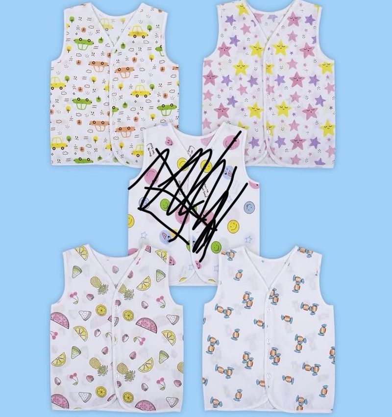 Cute Baby Vest Set-4