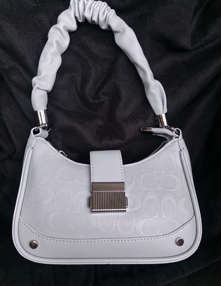 Grey patterned Handbag