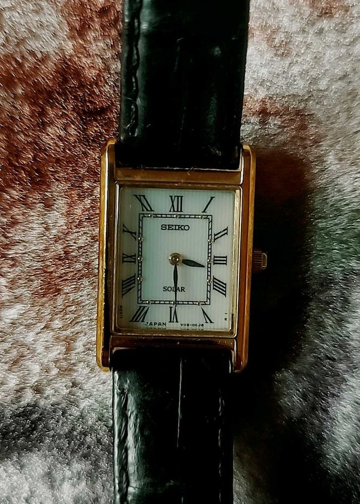 Vintage Seiko Solar Gold Watch