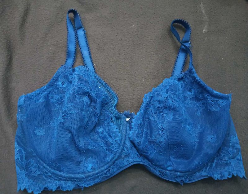 Blue Lace Bra🔥