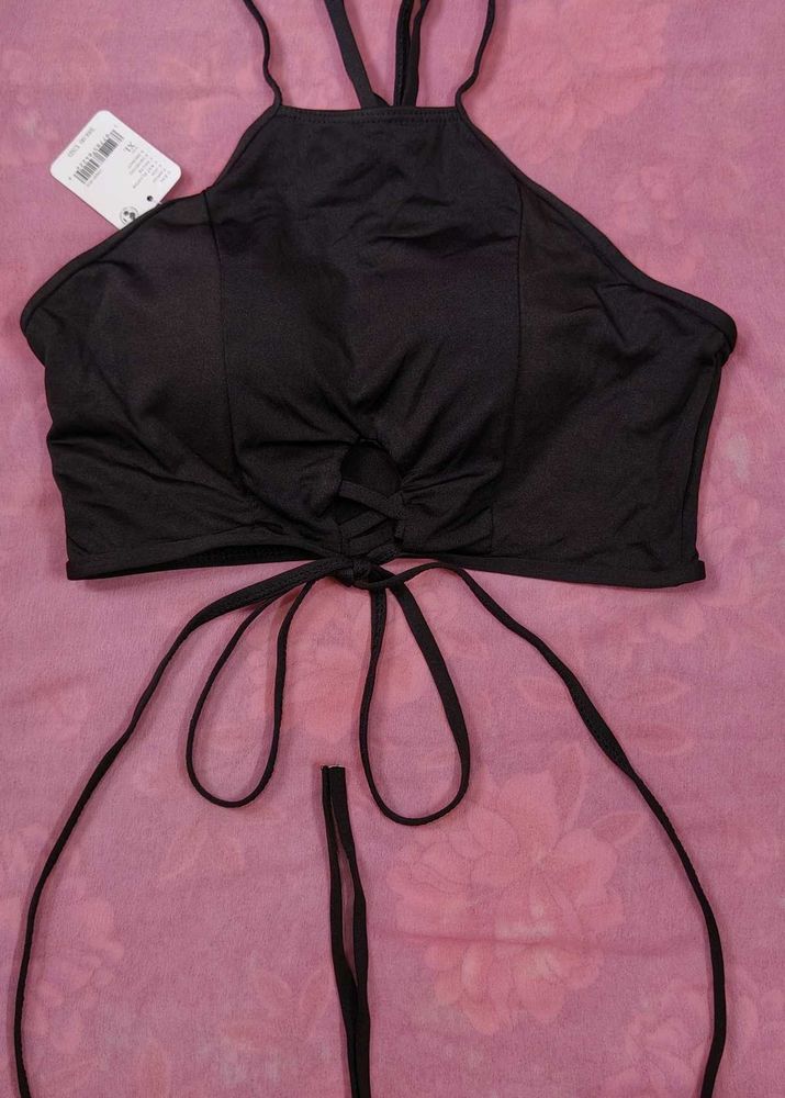 Black Halter Top