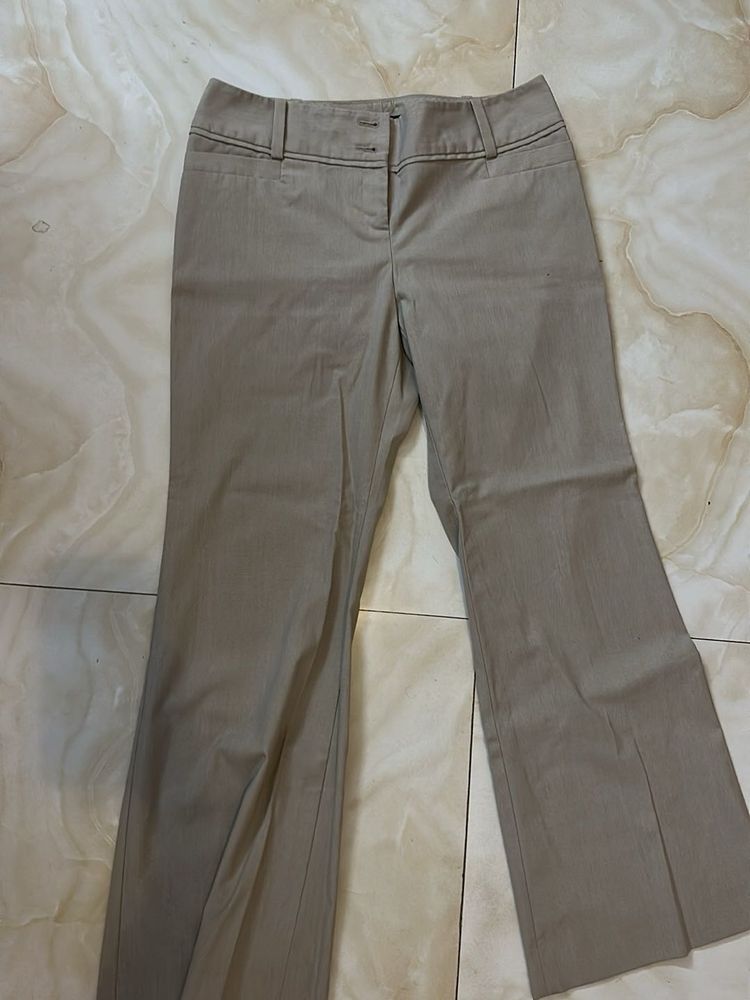 The Limited Beige Bootcut Trousers
