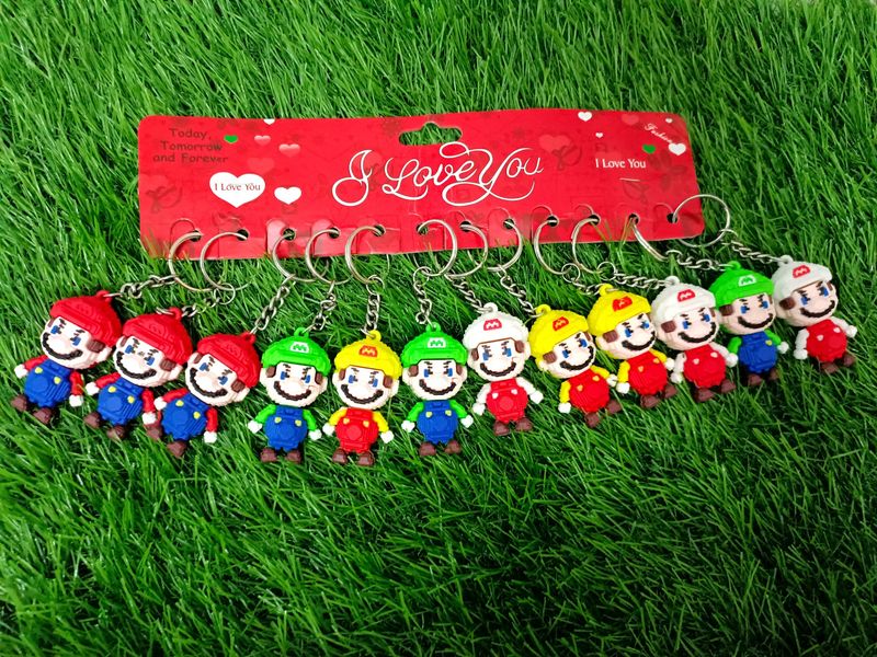 Set of 12 Lego Mario Keychains