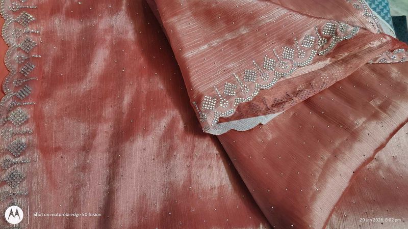 Elegant jimmy choo chooEmbellished Saree