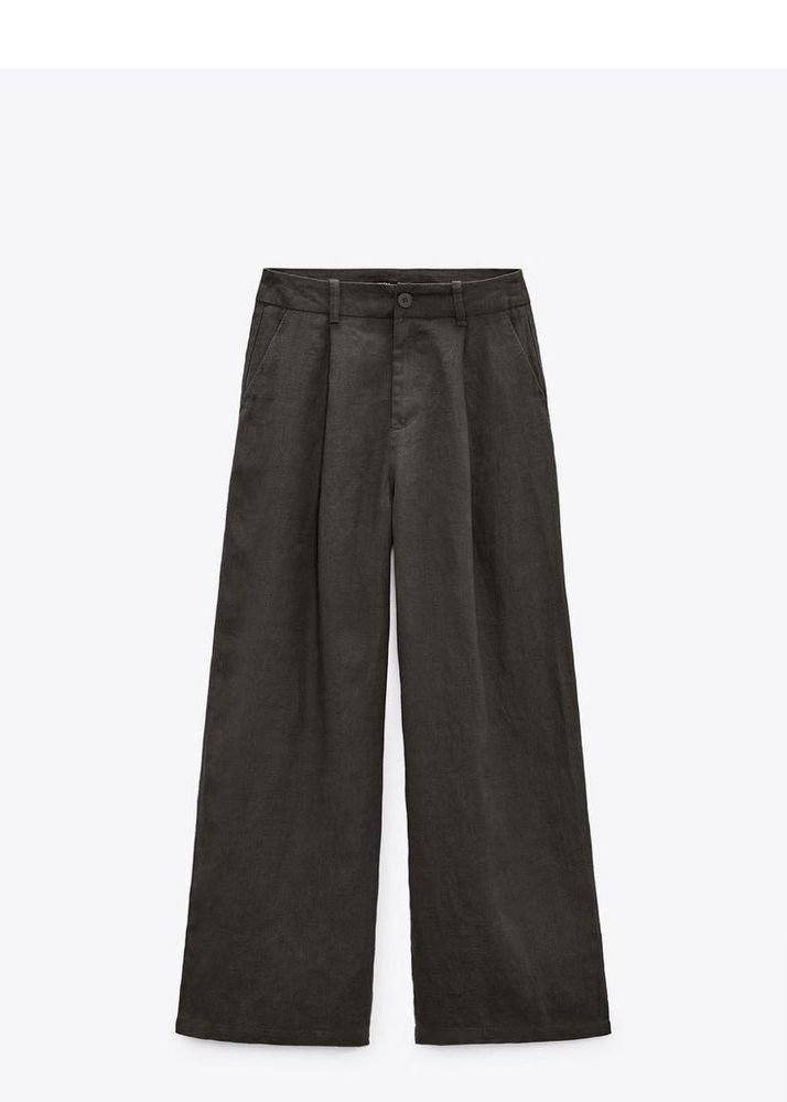 Linen Wide Leg Trousers