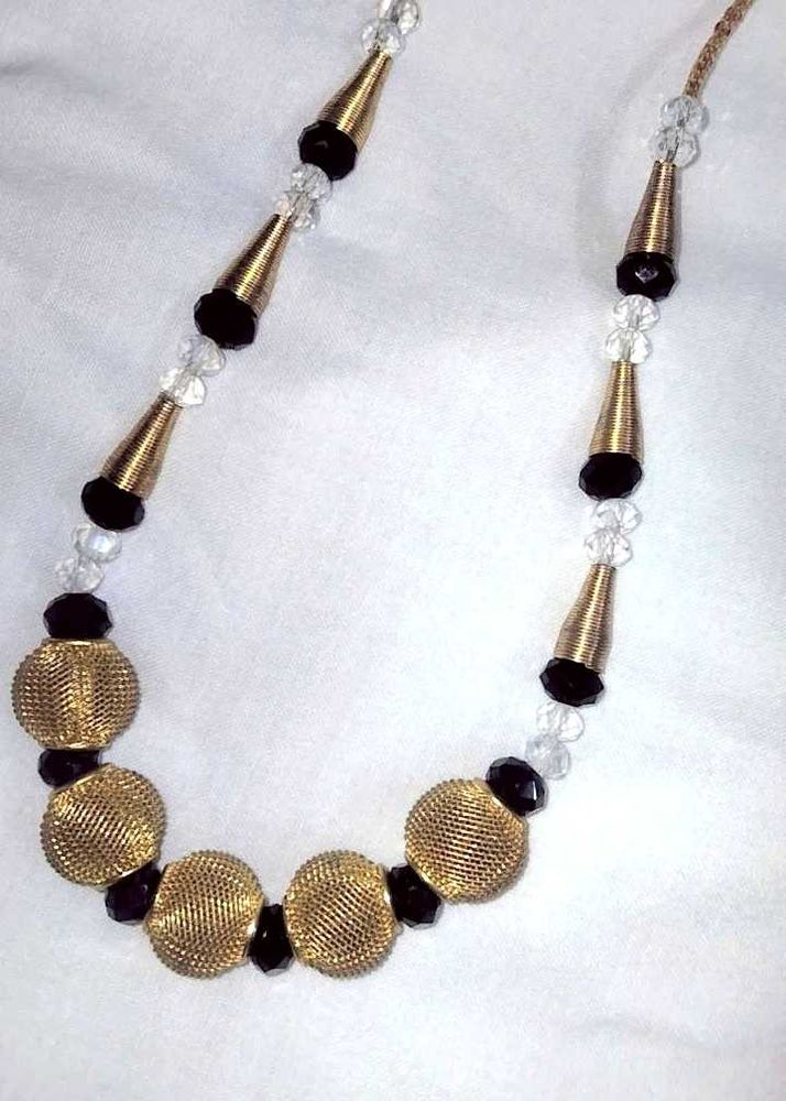 Black pearl beautiful chain necklace🎀