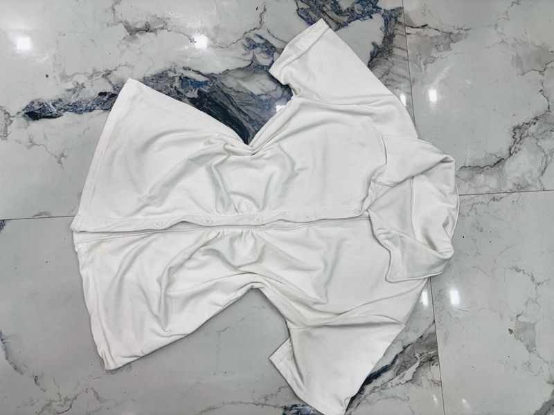White steachable Top