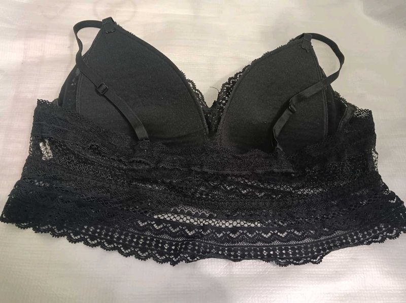 Black😍padded Lace Bralette