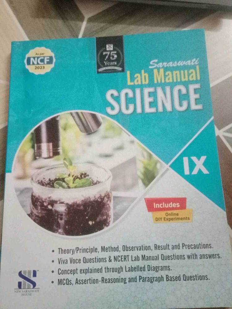 Saraswati Lab Manual Science IX