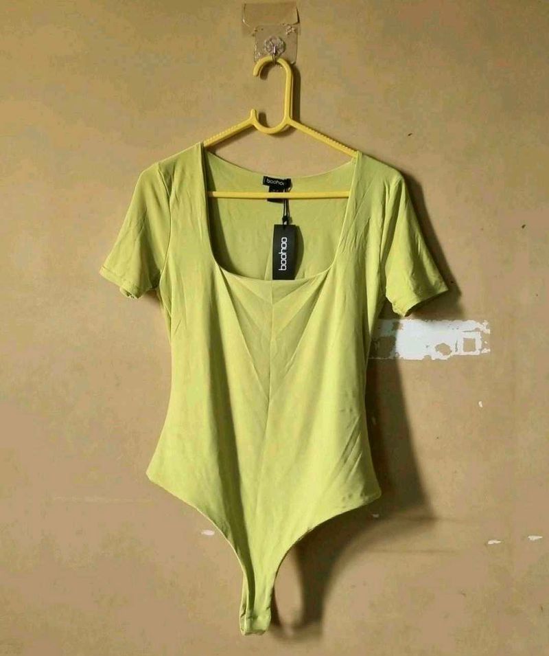 Boohoo Square Neck Bodysuit