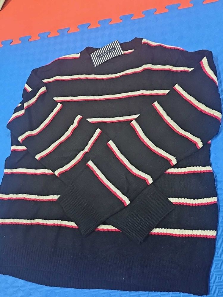 Striped Knit Sweater