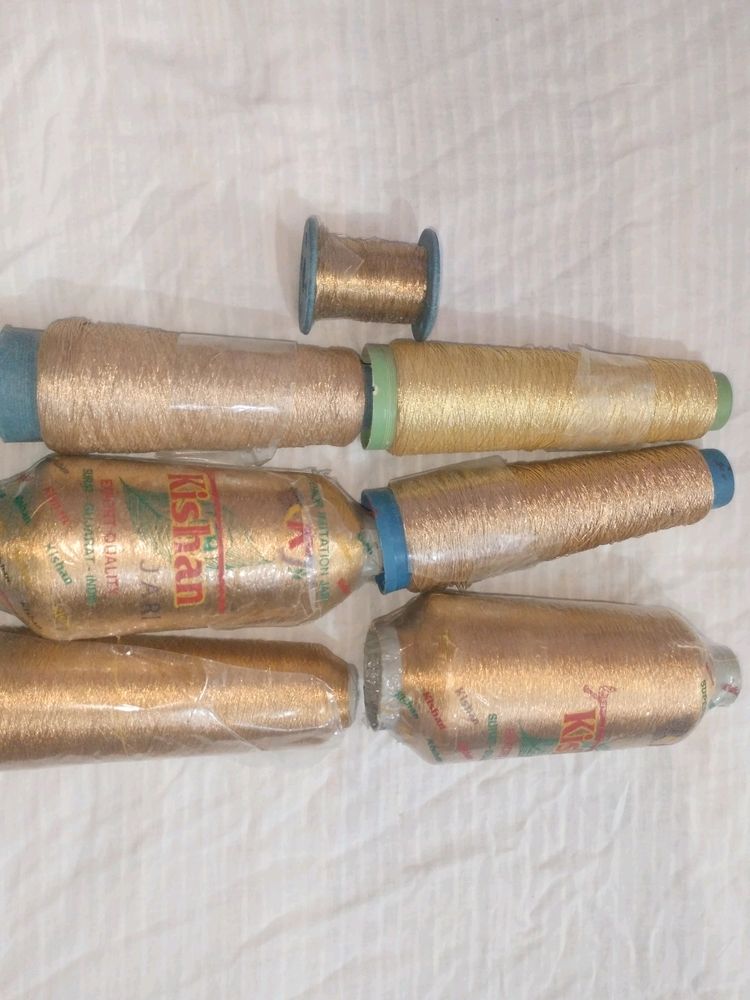 Silk , Jari  Thread For Embroidery