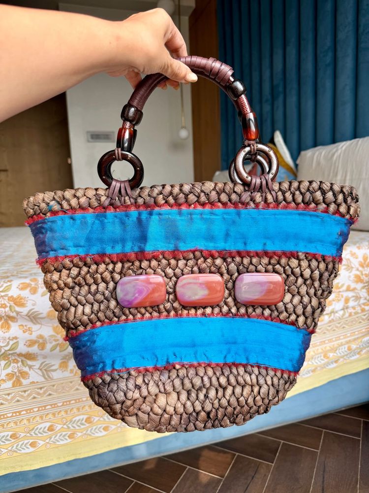 boho Woven Tote Bag