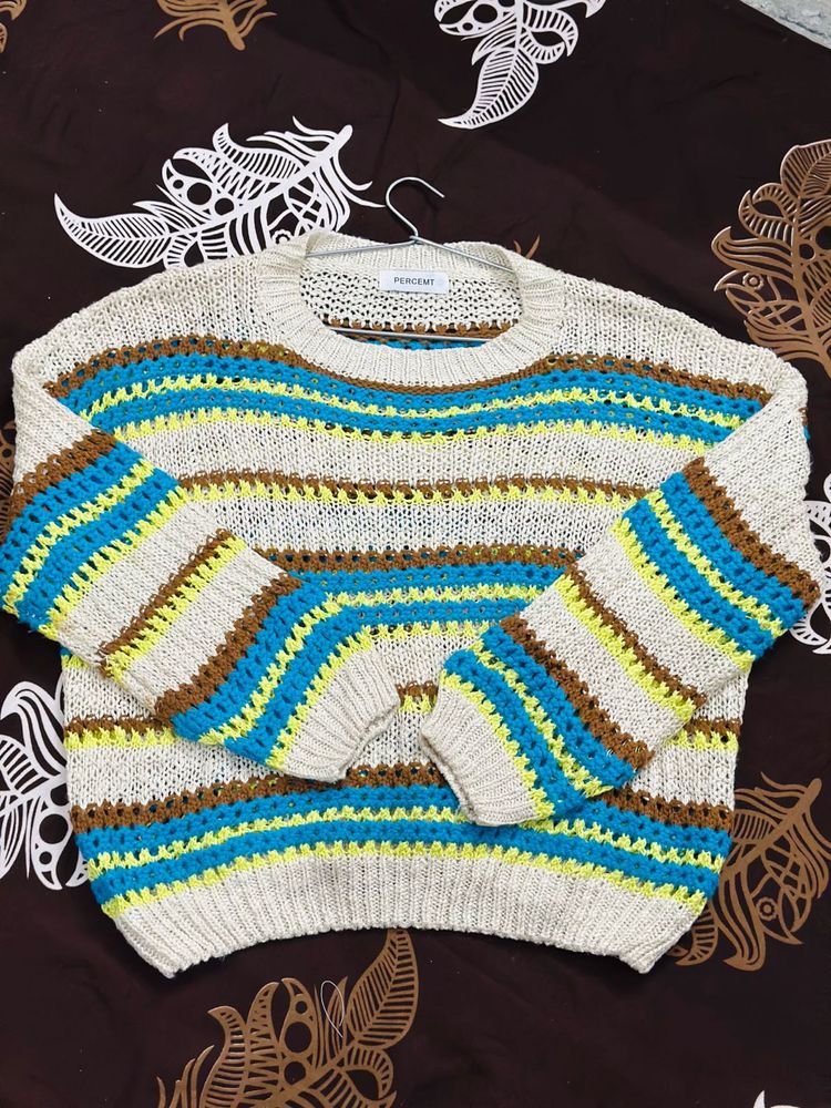 Striped Knit Sweater