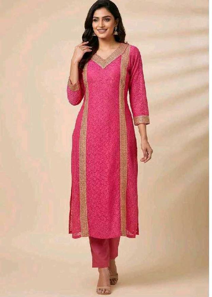 Elegant Pink Kurta Set(new)