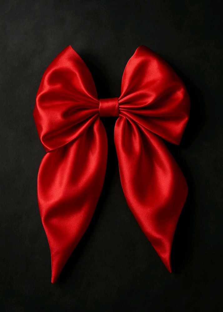 Red Satin Bow