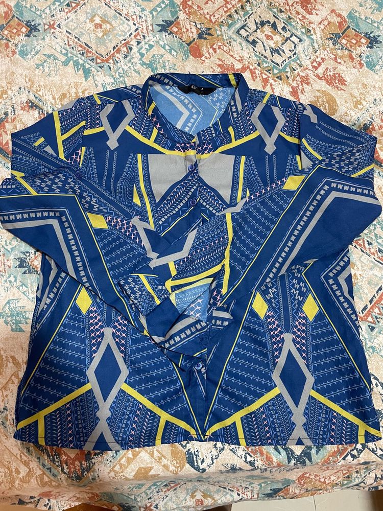 Printed Shirt Top