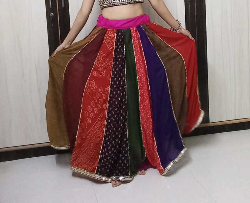 Only Colour Ful Lehnga Or Skirt