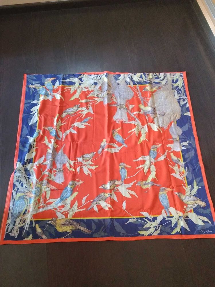 Eugenio Zigna Silk Scarf - Bird Print