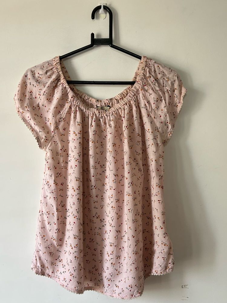 Floral Pink Top