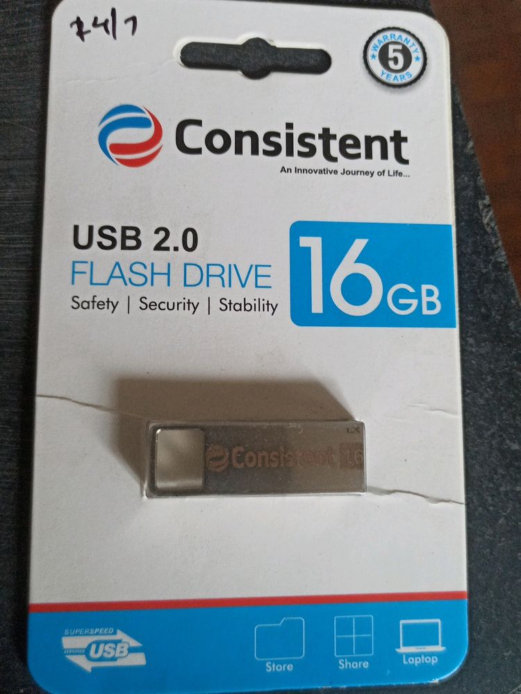NEW 16GB USB METAL PENDRIVE