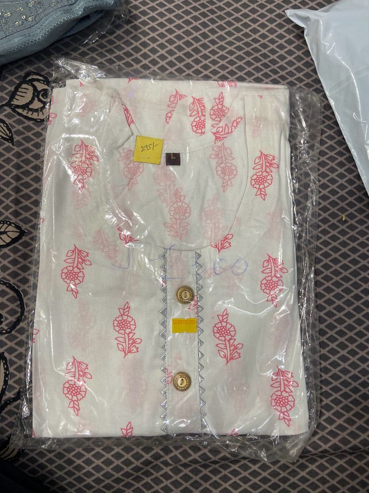 Premium Cotton White Kurta