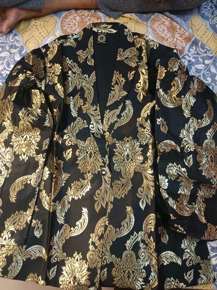 Black Banarasi Cordset