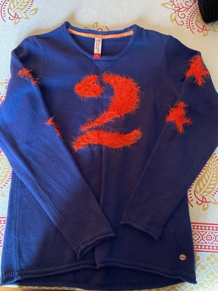 Navy Blue Knit Sweater