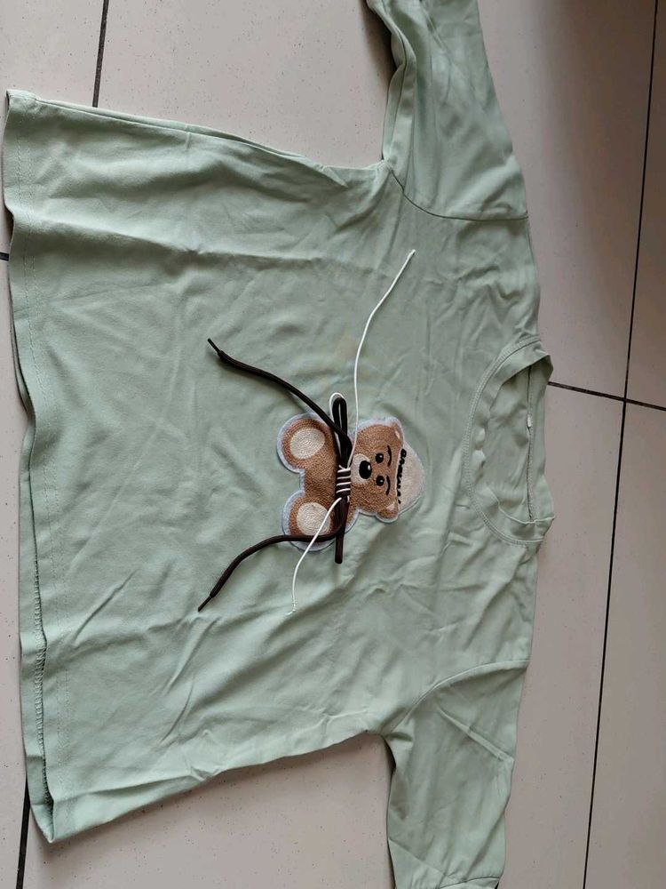 Pista Color Crop T Shirt
