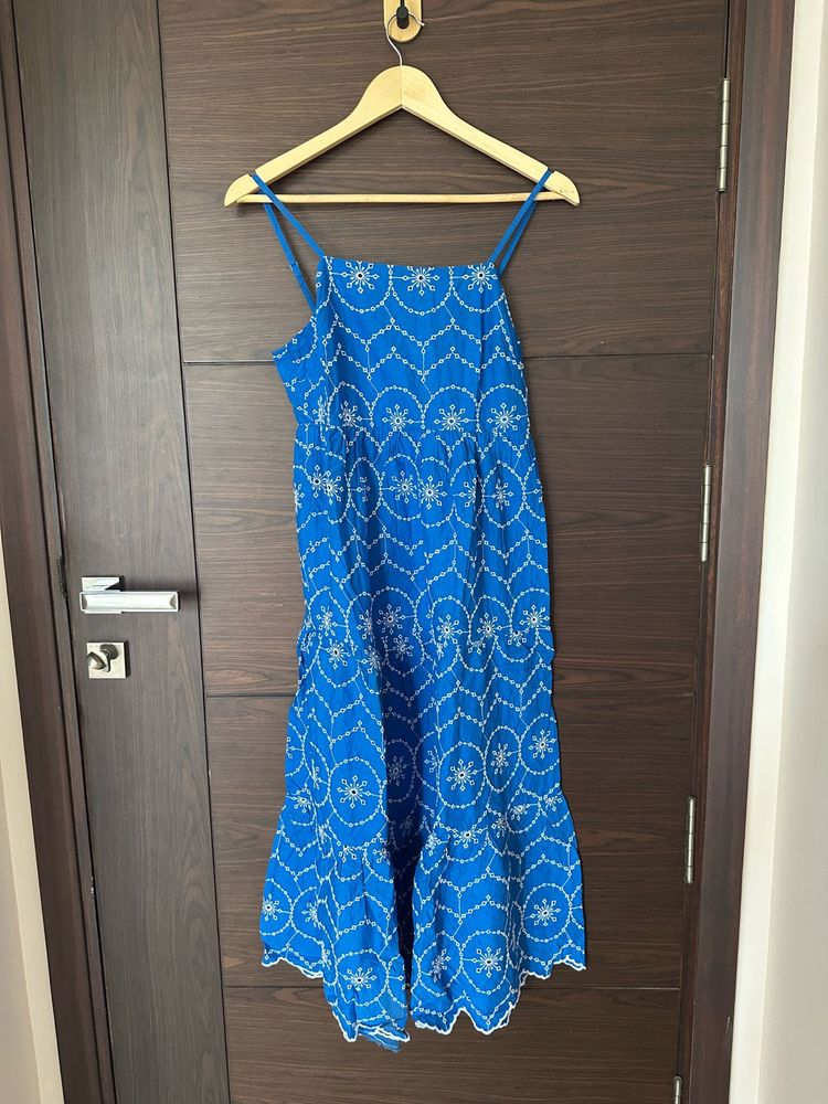 Blue casual dress