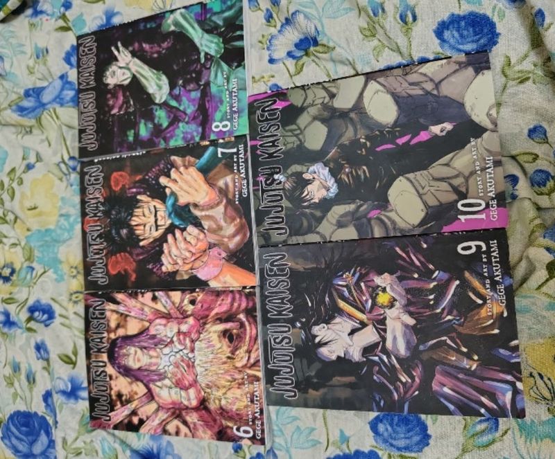 Jujutsu kaisen manga set from volume 6-10