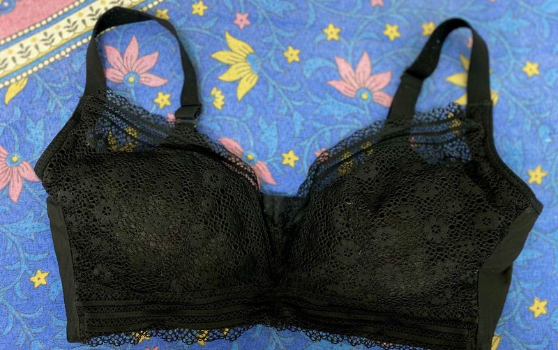 Black Lace Bra