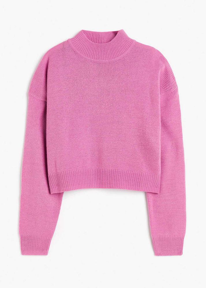 Pink Cropped Sweater