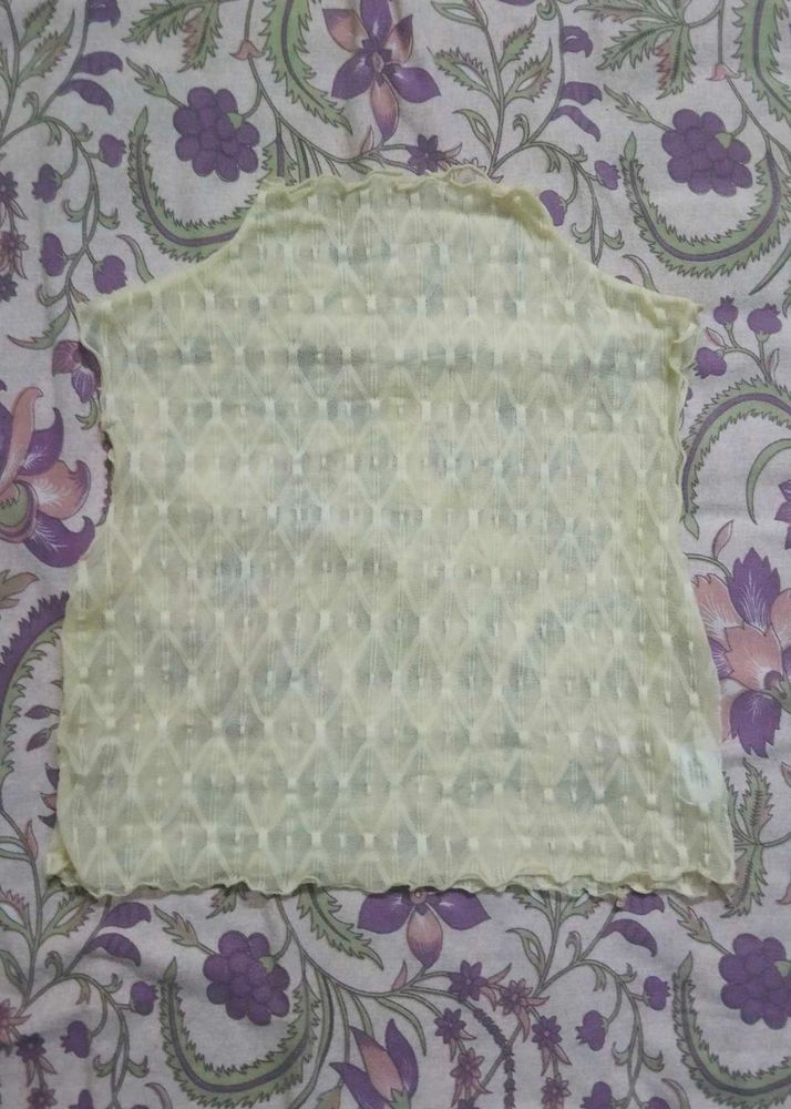 Sheer Sleeveless Top