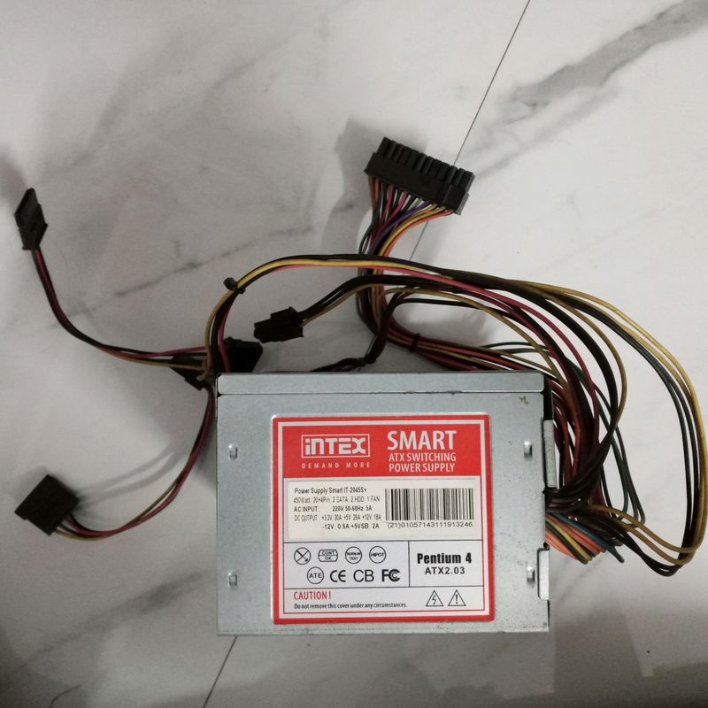 Intex SMART ATX SWITCHING POWER SUPPLY Pentium 4 ATX2.03 450Watt