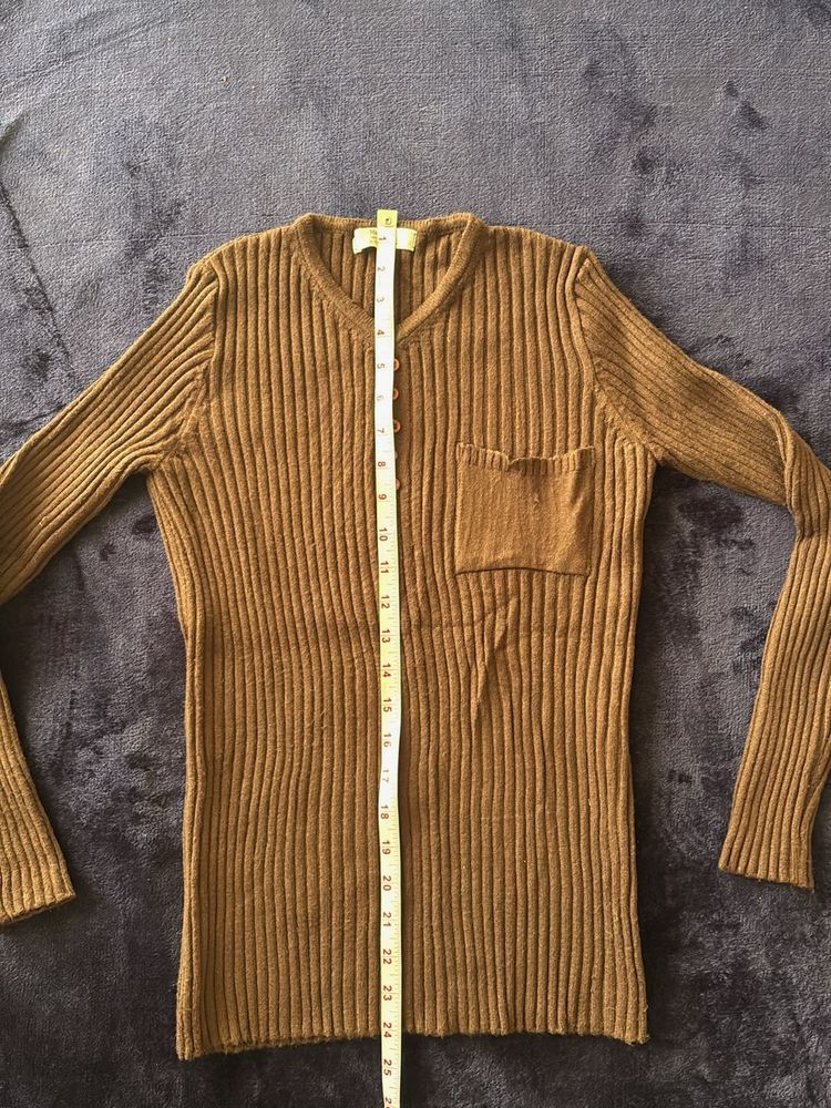 Ribbed Long Sleeve Top