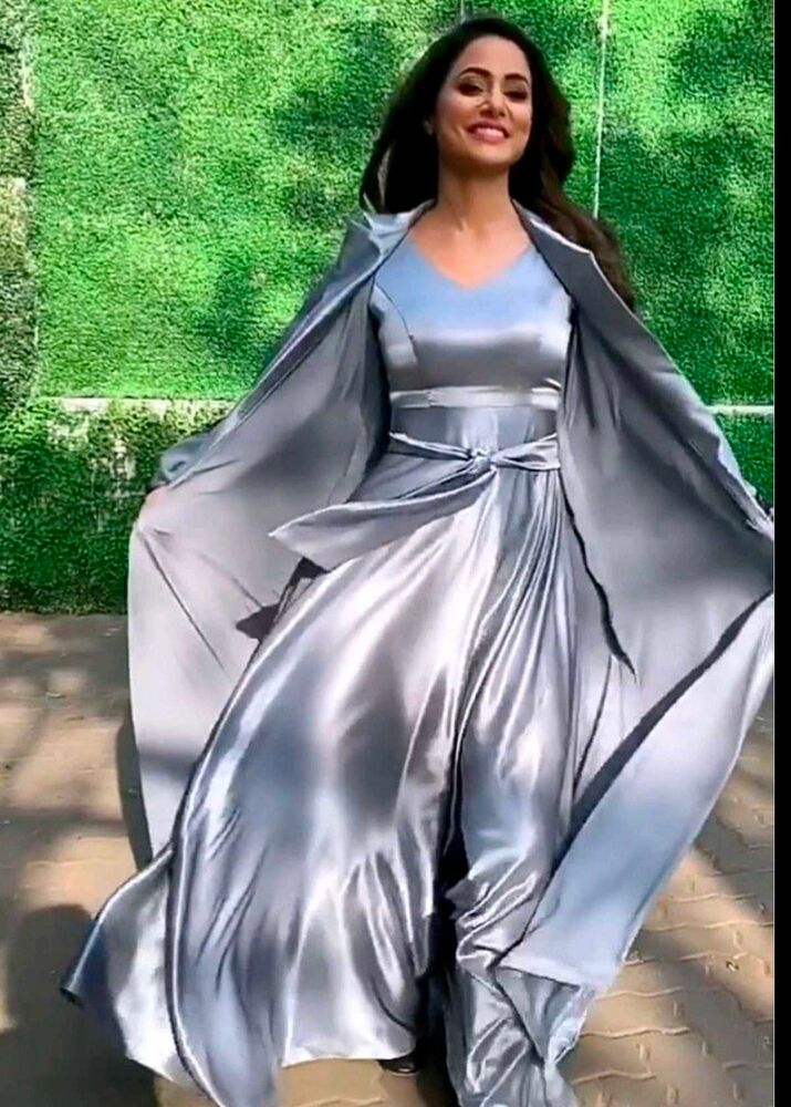 Prewedding Gown Silver Colour
