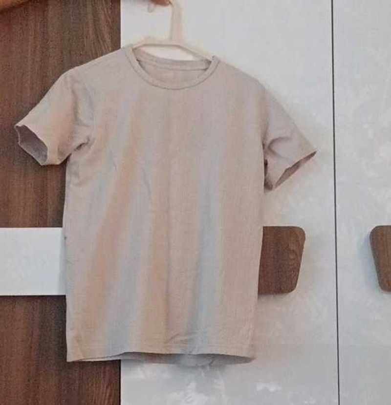 Casual Beige T-Shirt