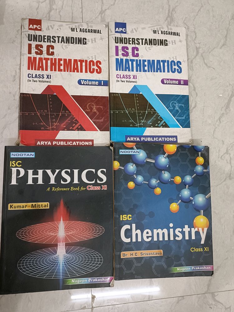 ISC (11th) Physics, Chemistry &amp; Mathematics Combo