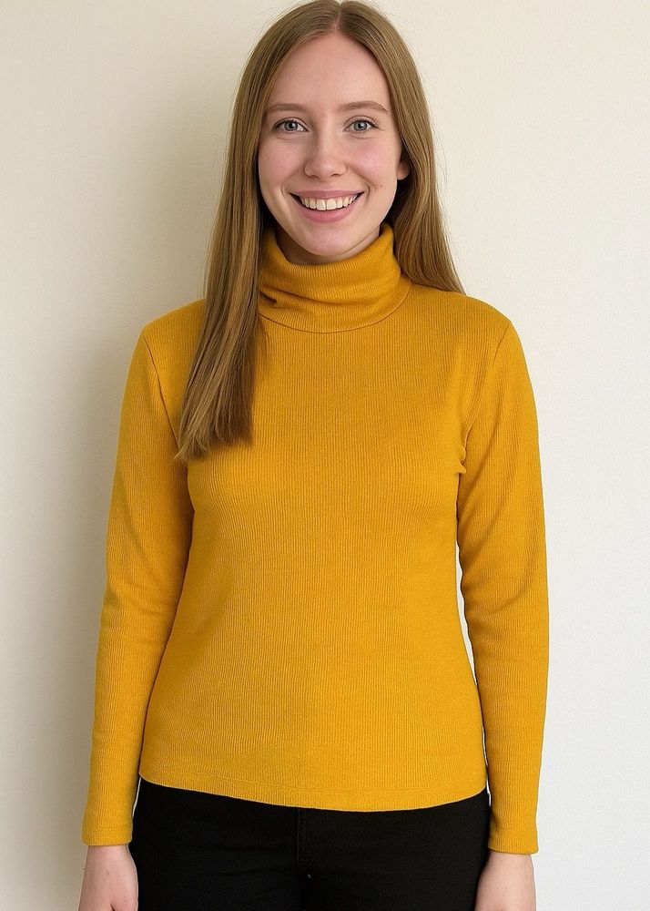 Mustard Ribbed Turtleneck