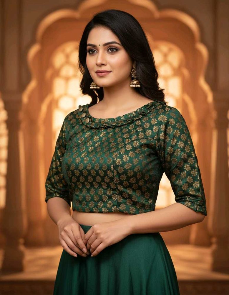 Elegant Green Blouse