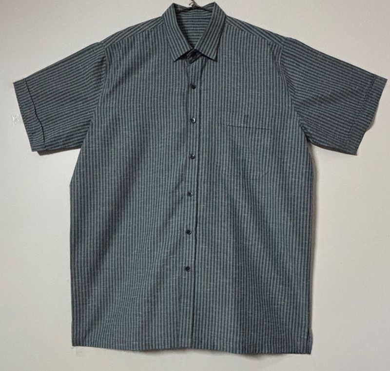 Striped Button-Down Shirt