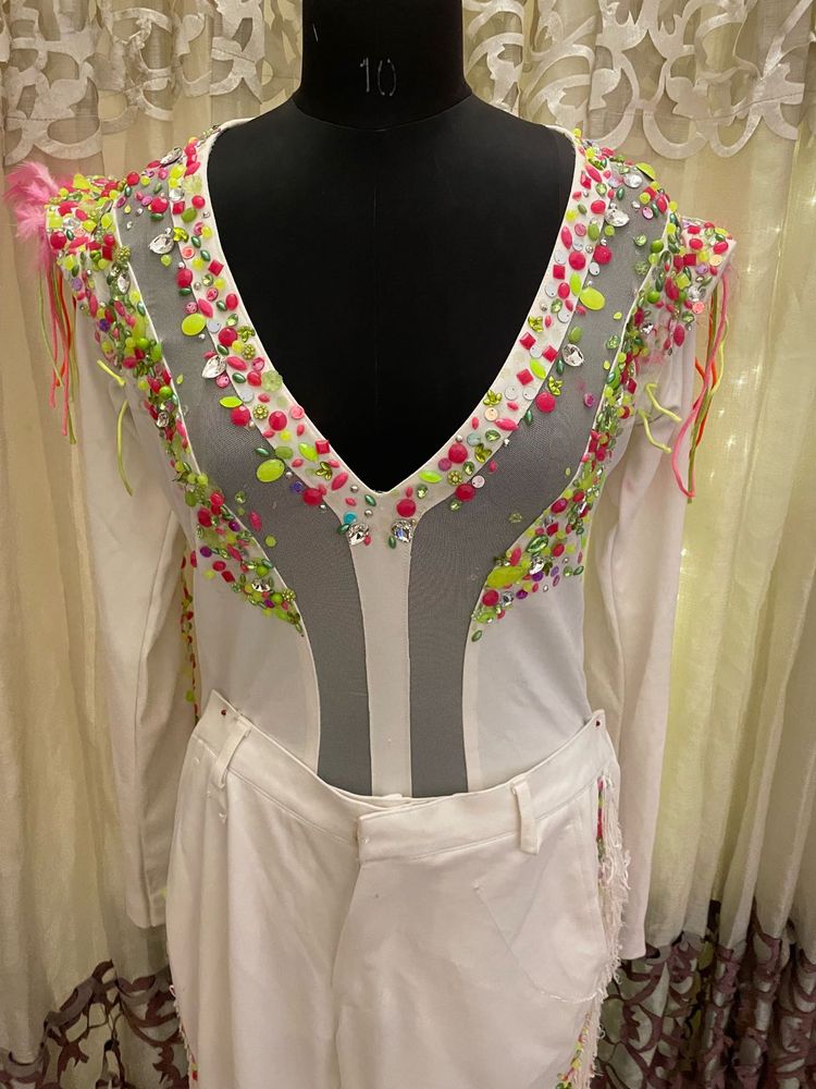 Embellished bollywood co ordset