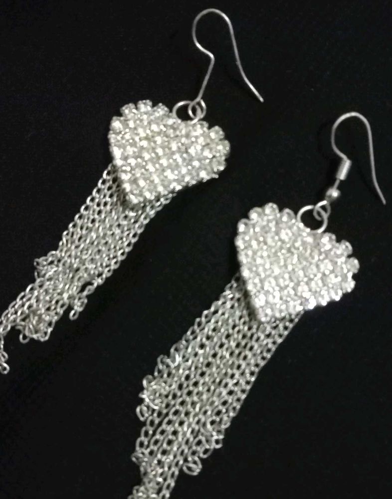 Heart Shape Diamond Earrings