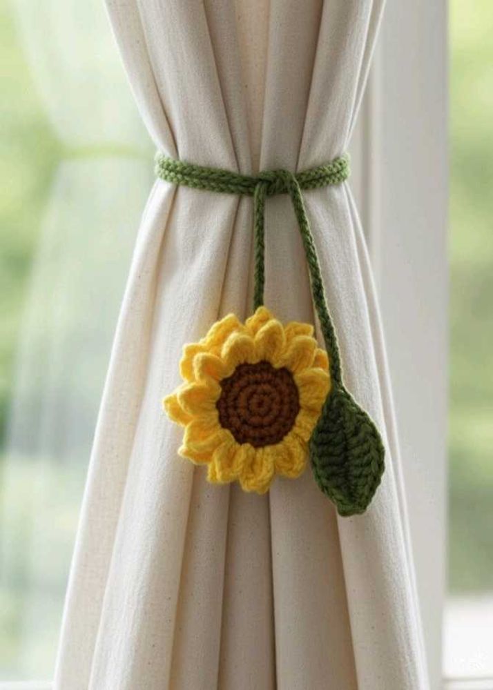 Crochet Sunflower charm